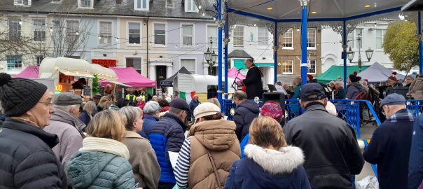 Christmas Carol Service in Horsham Market