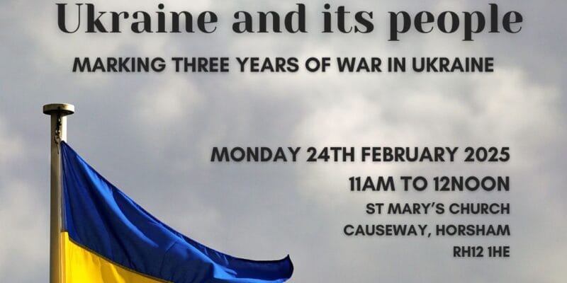 A time of prayer marking three years of war in Ukraine