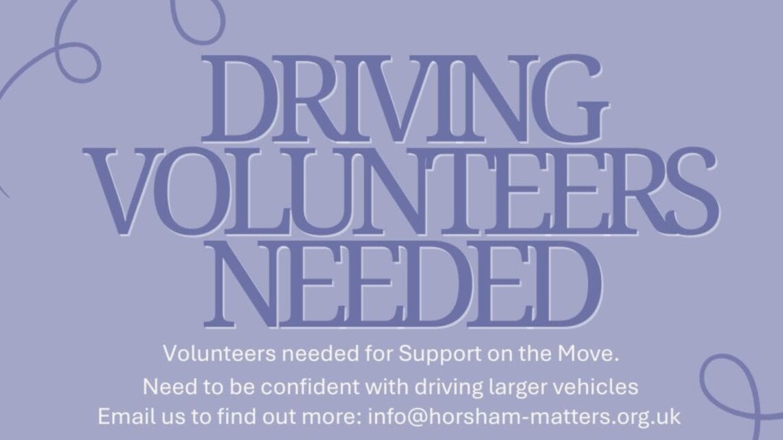 Volunteer drivers needed at Horsham Matters