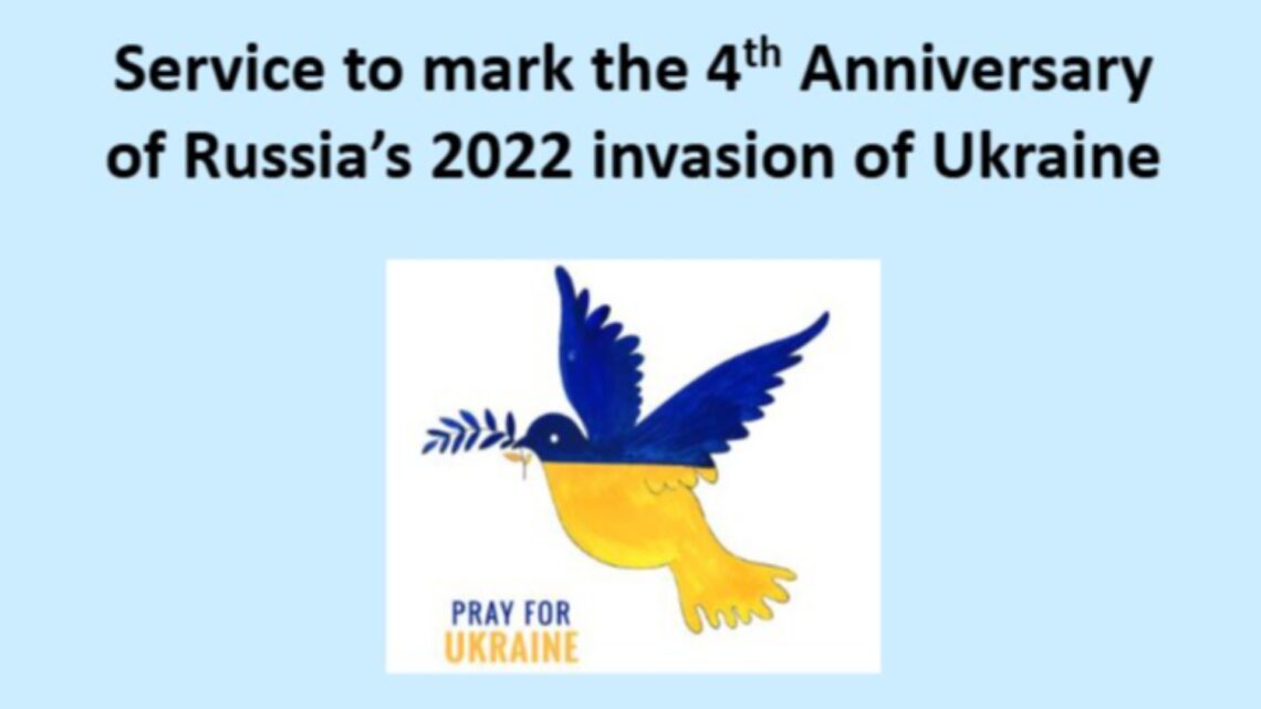 Service to mark the 4th Anniversary of Russia’s invasion of Ukraine