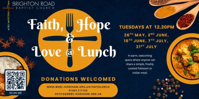 Faith, Hope & Love @ Lunch – starting 26th May