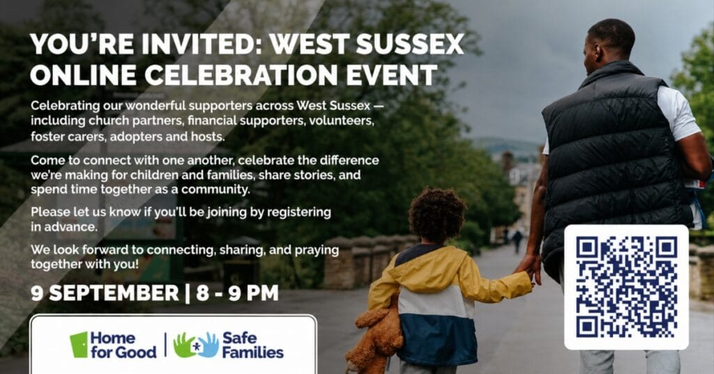 Invitation: WEST SUSSEX ONLINE CELEBRATION EVENT, 9 SEPTEMBER, 8–9 PM