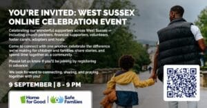 Invitation: WEST SUSSEX ONLINE CELEBRATION EVENT, 9 SEPTEMBER, 8–9 PM