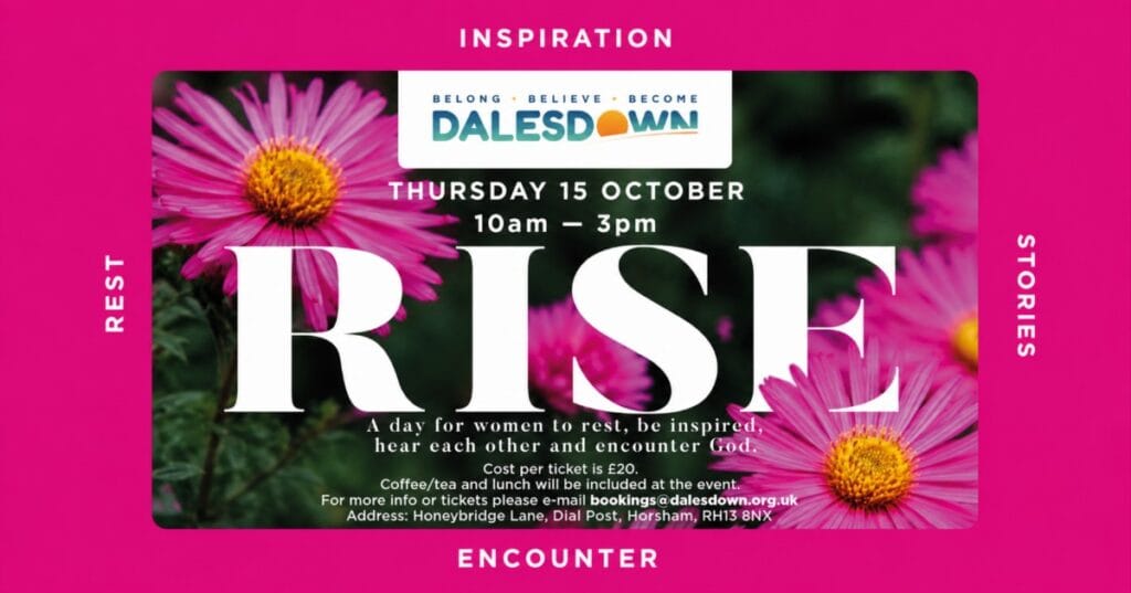 RISE event at Dalesdown, Thursday 15 October, 10am–3pm; tickets £20.