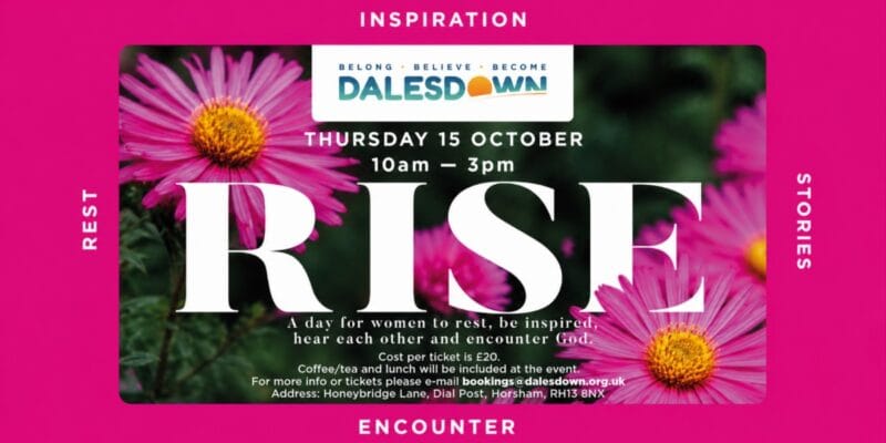 RISE event at Dalesdown, Thursday 15 October, 10am–3pm; tickets £20.